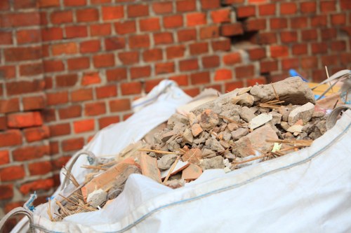 Professionals removing furniture from a home